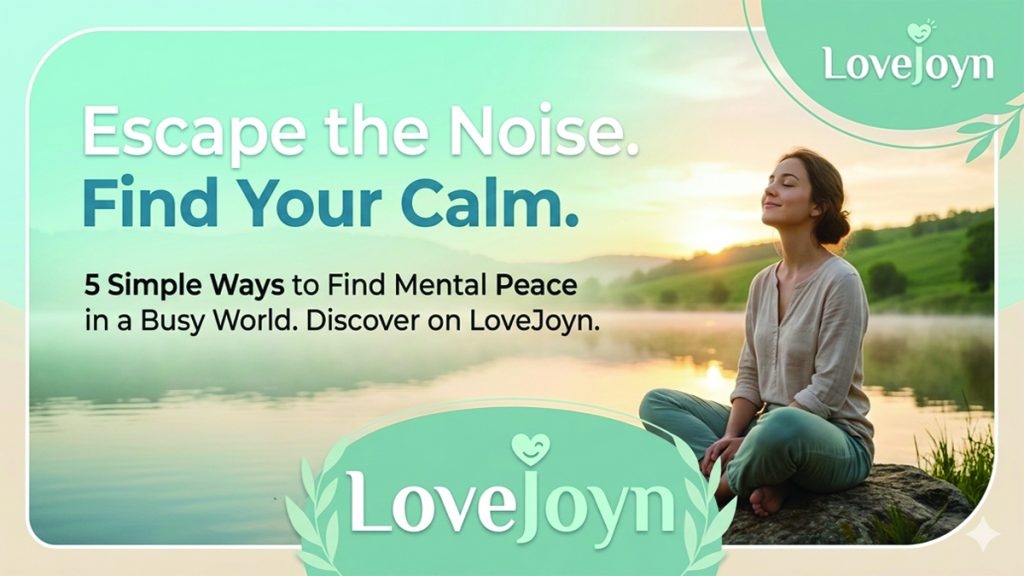 A Woman finding mental peace